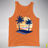 Bigender Pride Hammock Summer Beach Sunset Premium Tank Top